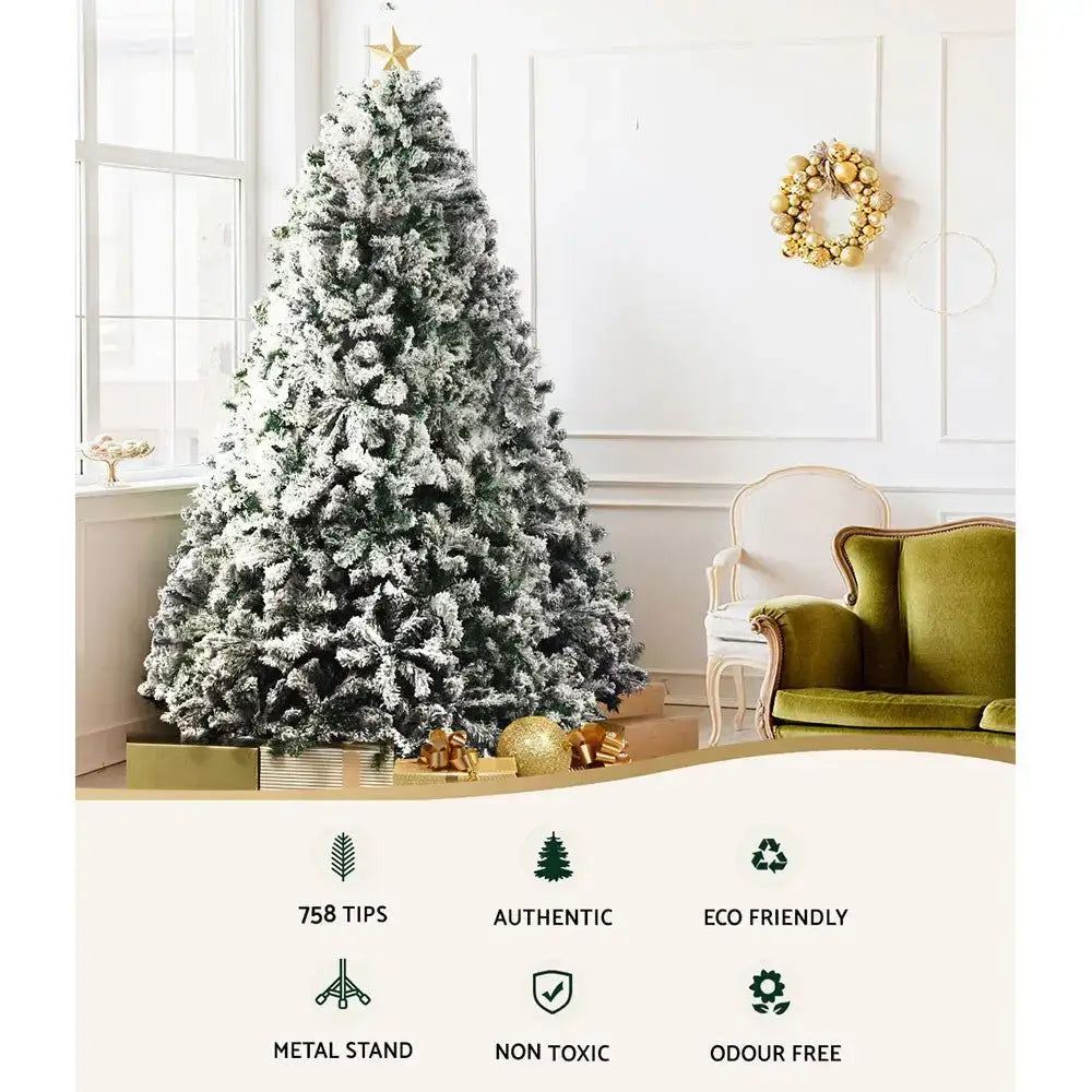 Snowy Christmas Tree 1.8m with 758 Tips