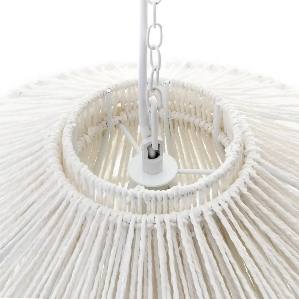 Green Earth Lighting Australia Home & Garden > Lighting Solana White Paper Rope Pendant 20797