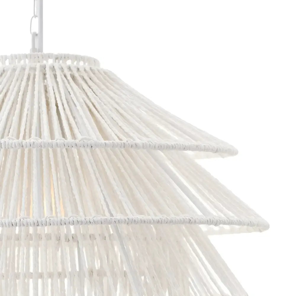 Green Earth Lighting Australia Home & Garden > Lighting Solana White Paper Rope Pendant 20797