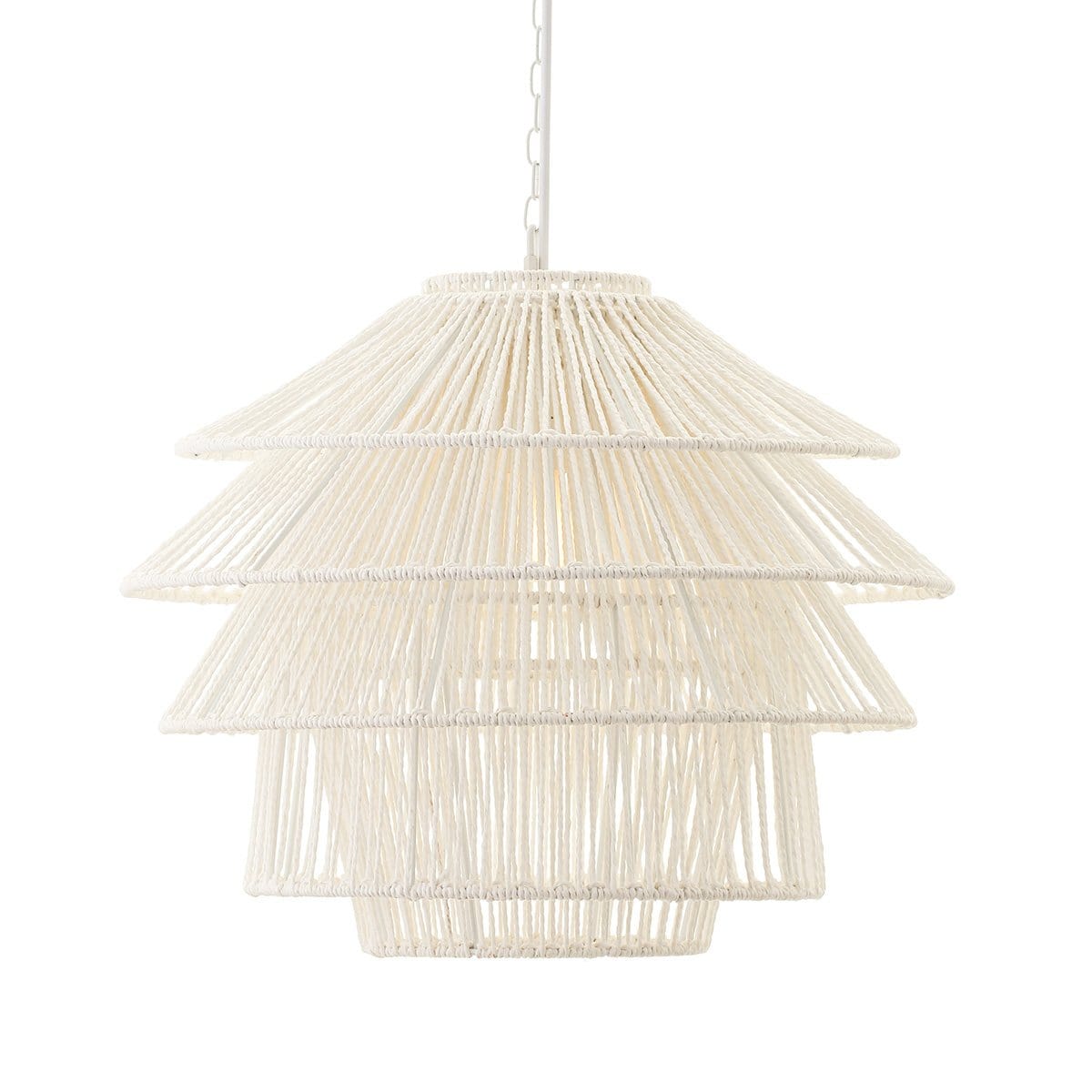 Green Earth Lighting Australia Home & Garden > Lighting Solana White Paper Rope Pendant 20797