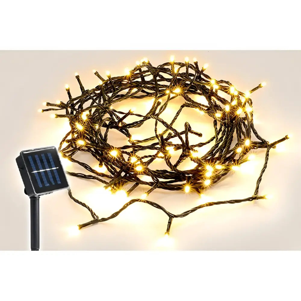Lexi Lighting String Light Warm White Solar 420 LED Fairy Light Chain Dark Green Cable - 4 Colour Options