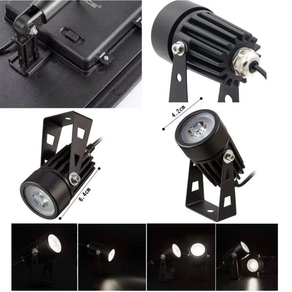 Green Earth Lighting Australia Garden Series II Professional Grade 3000K 4 Piece DIY LED Solar 4 in 1 Garden Spike Kit MONET3K