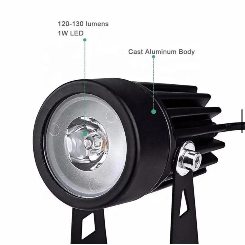 Green Earth Lighting Australia Garden Series II Professional Grade 3000K 4 Piece DIY LED Solar 4 in 1 Garden Spike Kit MONET3K