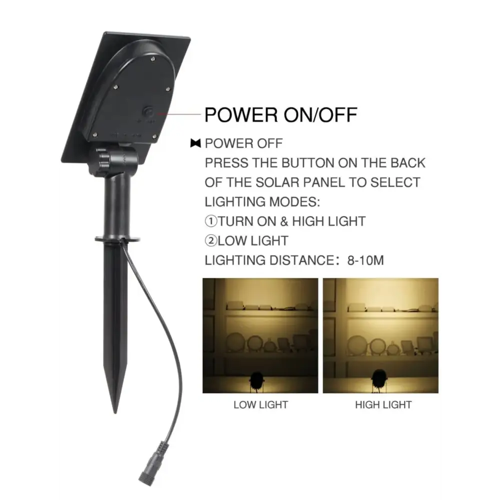 Green Earth Lighting Australia Garden Series II Professional Grade 3000K 4 Piece DIY LED Solar 4 in 1 Garden Spike Kit MONET3K