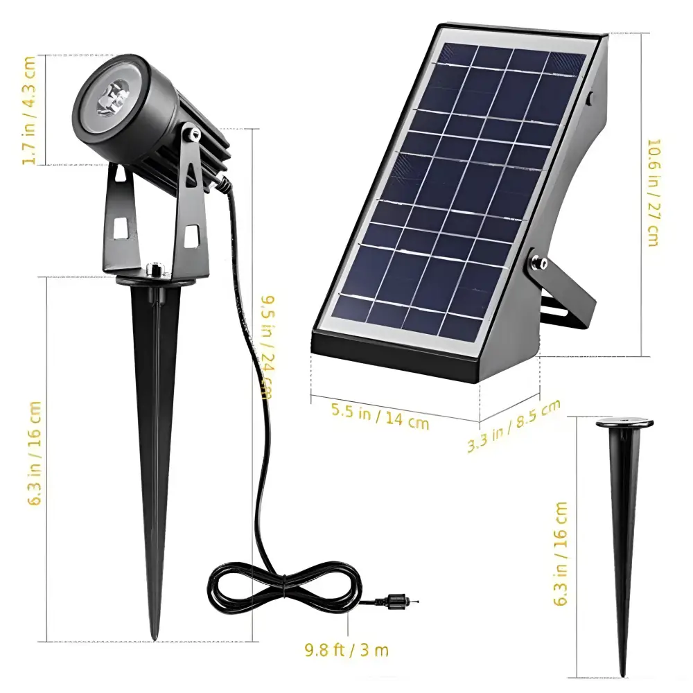Green Earth Lighting Australia Garden Professional Grade DIY RGB 4 Piece Solar Garden Spike 4 in 1 Kit MONETRGB