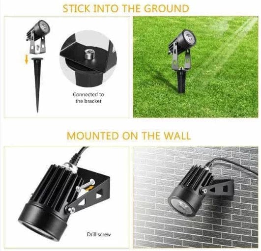 Green Earth Lighting Australia Garden Professional Grade DIY RGB 4 Piece Solar Garden Spike 4 in 1 Kit MONETRGB