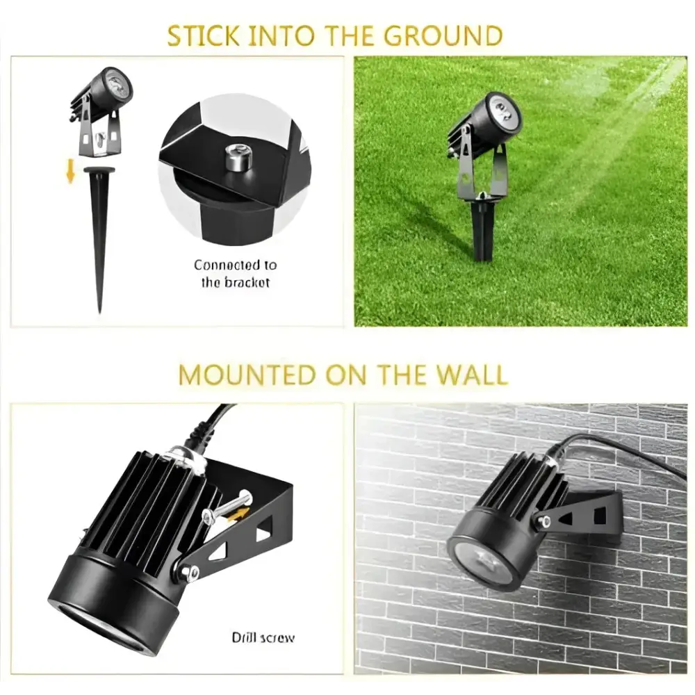 Green Earth Lighting Australia Garden Professional Grade DIY RGB 4 Piece Solar Garden Spike 4 in 1 Kit MONETRGB