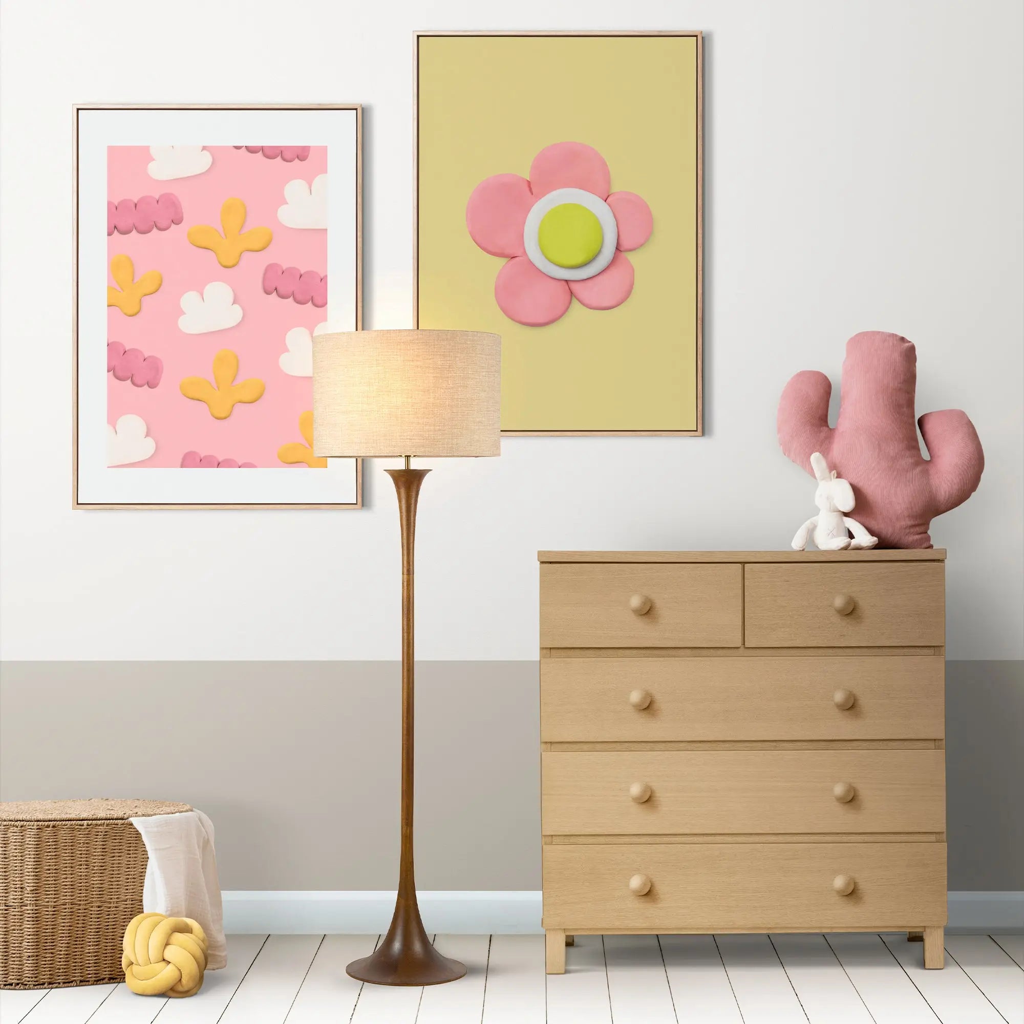 Soraya Floor Lamp - Oak/walnut Lexi Lighting