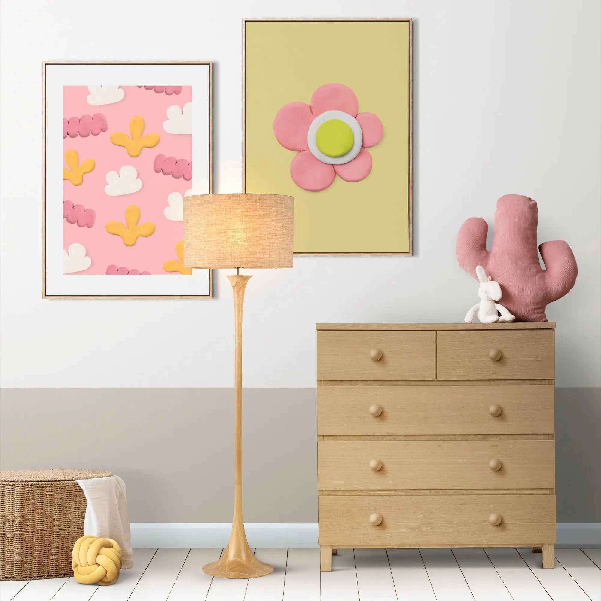 Soraya Floor Lamp - Oak/walnut Lexi Lighting