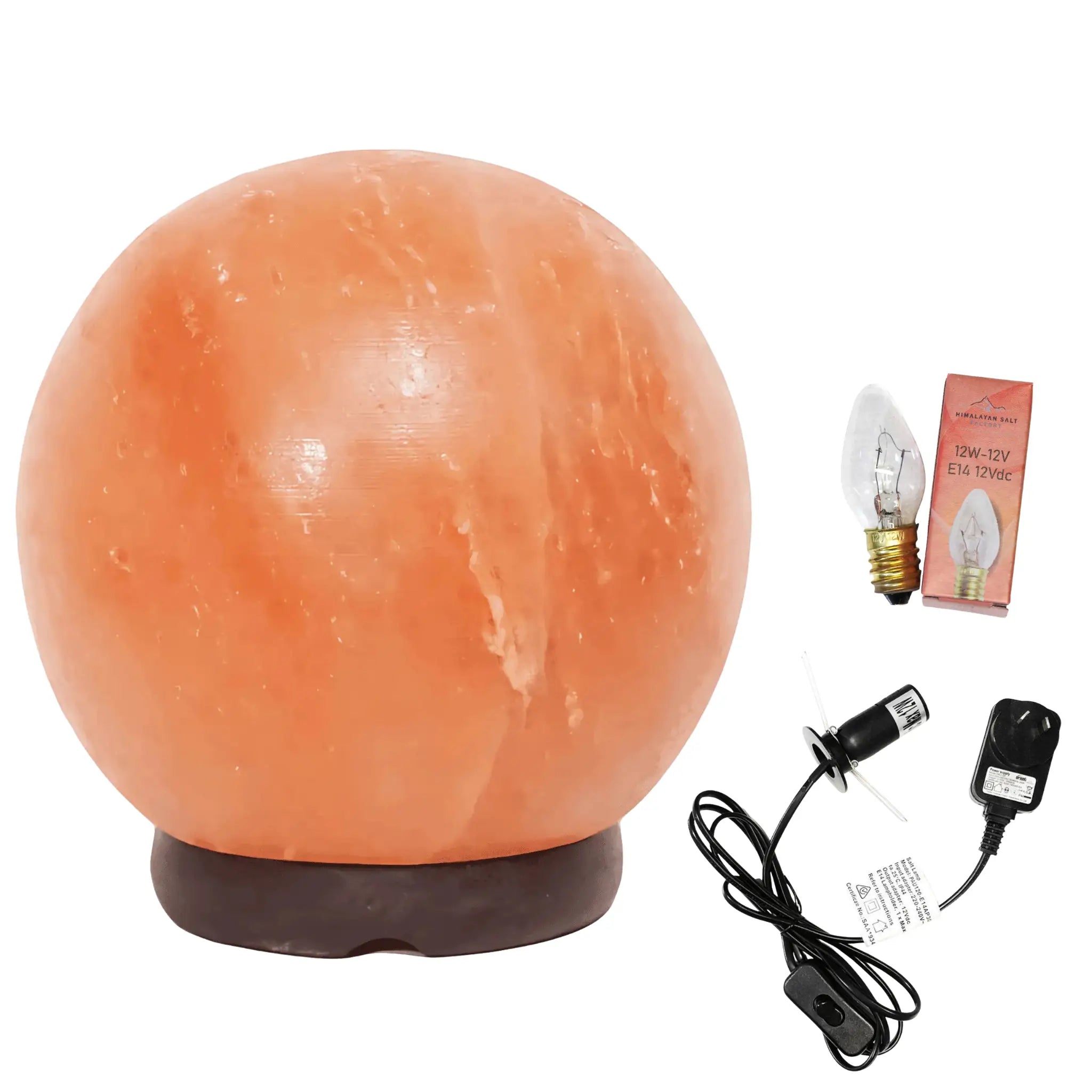 Himalayan Salt Lamp Sphere Shape 5-6kg | Natural Pink Crystal Salt Lamp