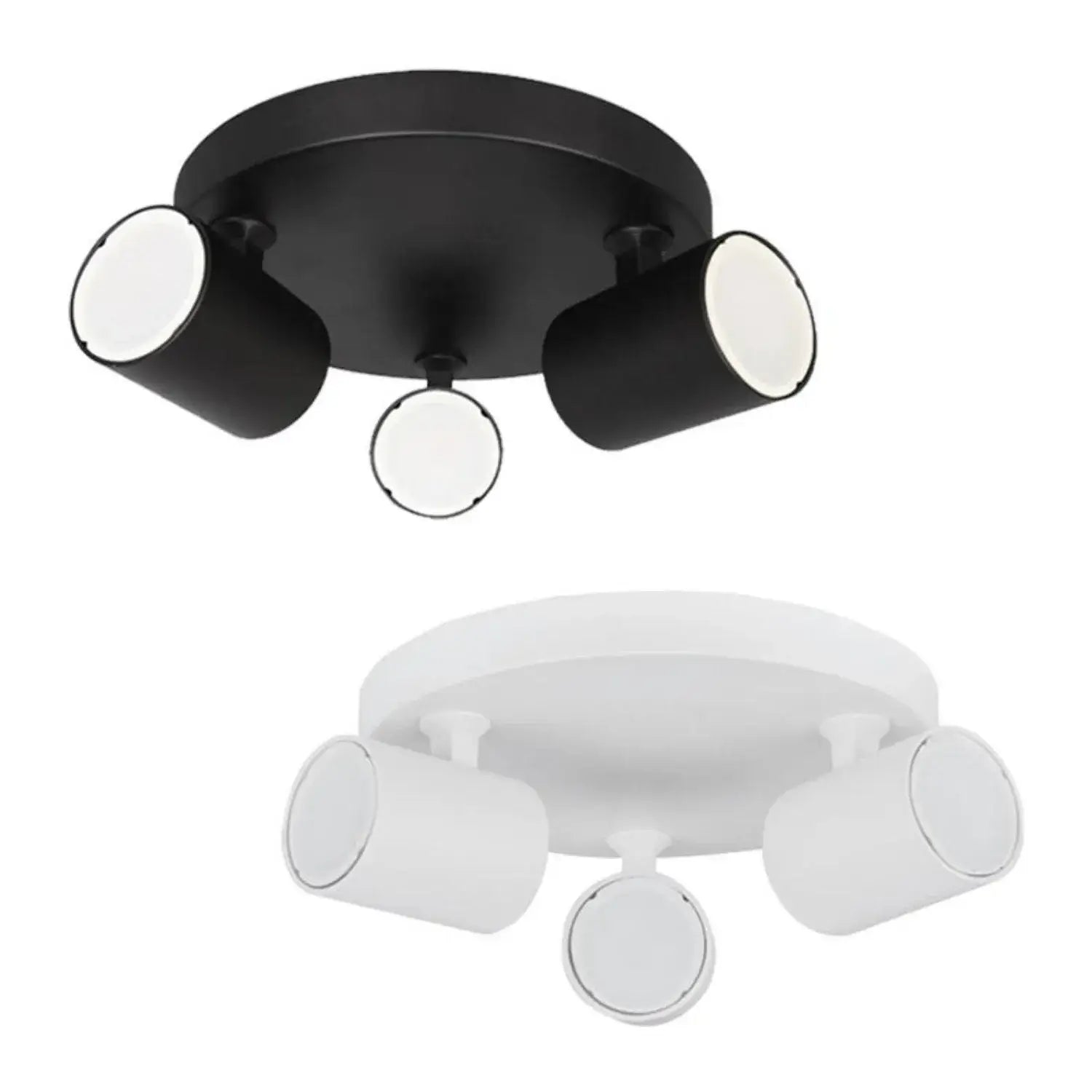 Spot 3 Light Round Interior Adjustable Spotlight Bar