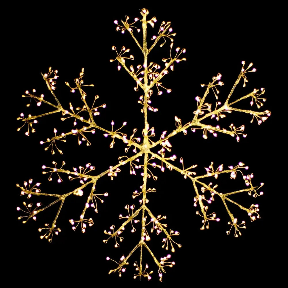 Promo Christmas Ceiling&Wall Decoration Starburst Snowflake Christmas Display Wall Light - Dual Colour MIC003-P