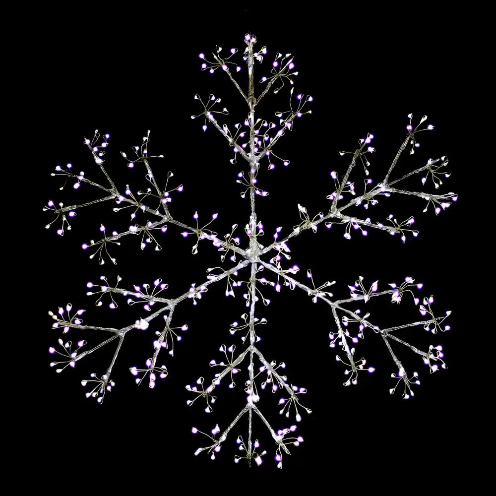 Promo Christmas Ceiling&Wall Decoration Starburst Snowflake Christmas Display Wall Light - Dual Colour MIC003-P