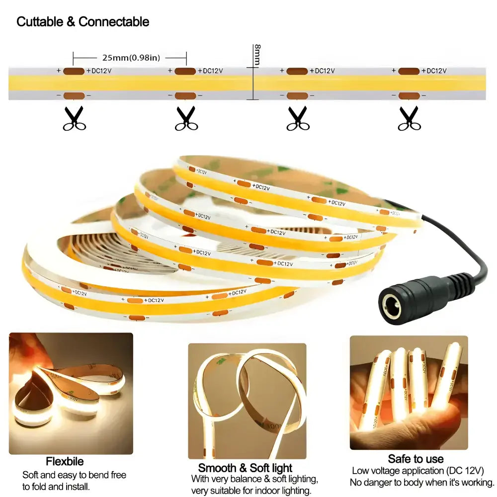 LumaFlex Linea Dim 3000K – Adjustable & Dimmable LED Strip Kit