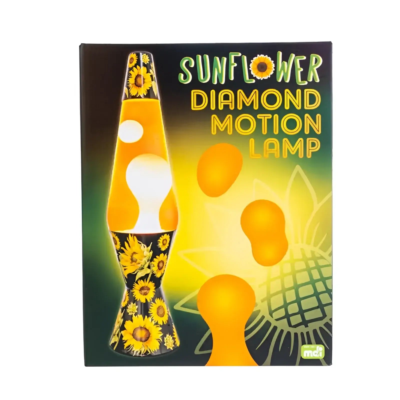 Sunflower Diamond Motion Lava Lamp Whimsical Design