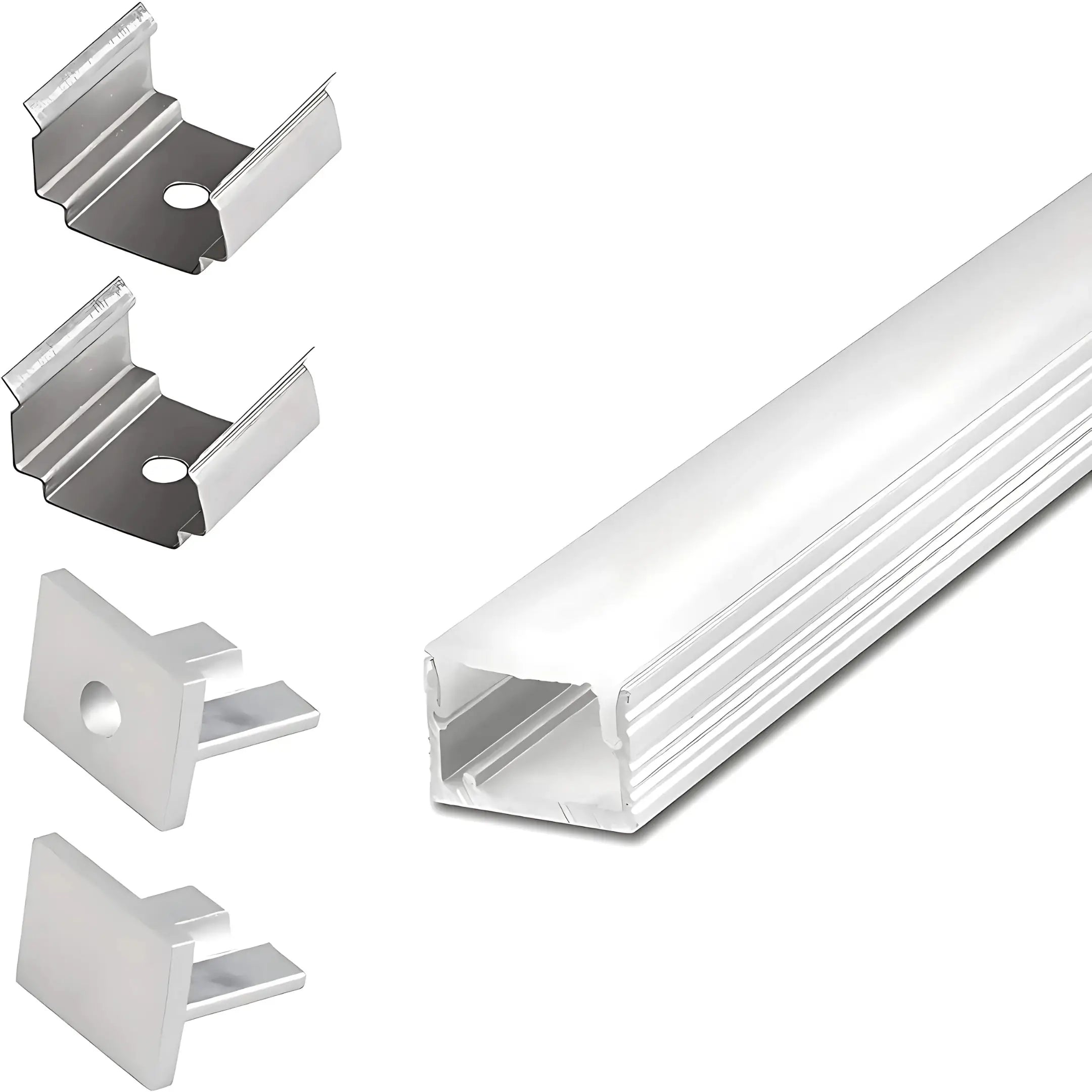 Surface Mount Micro Aluminium Profile - Silver 5mm