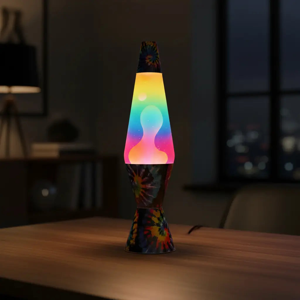 Tie Dye Diamond Motion Lava Lamp