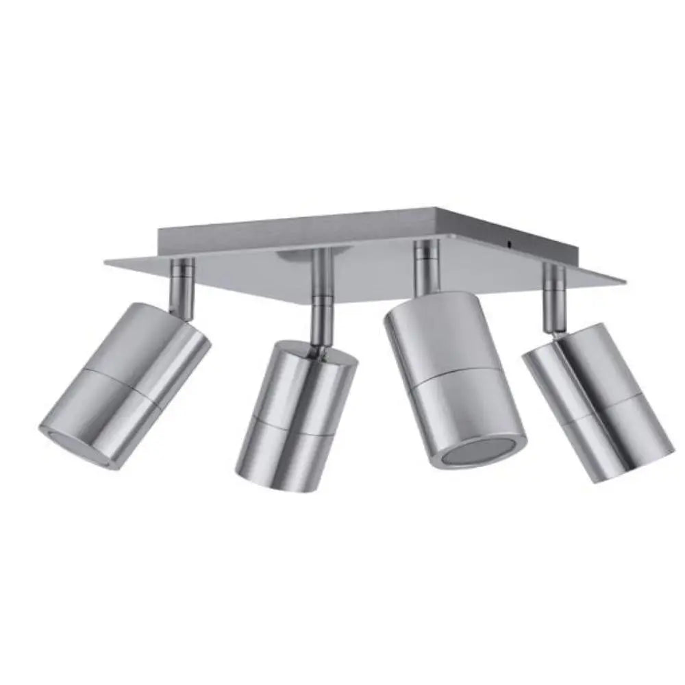 Cla Pg4sq - 4xgu10 4 Light Square Adjustable Spot - Titanium Silver
