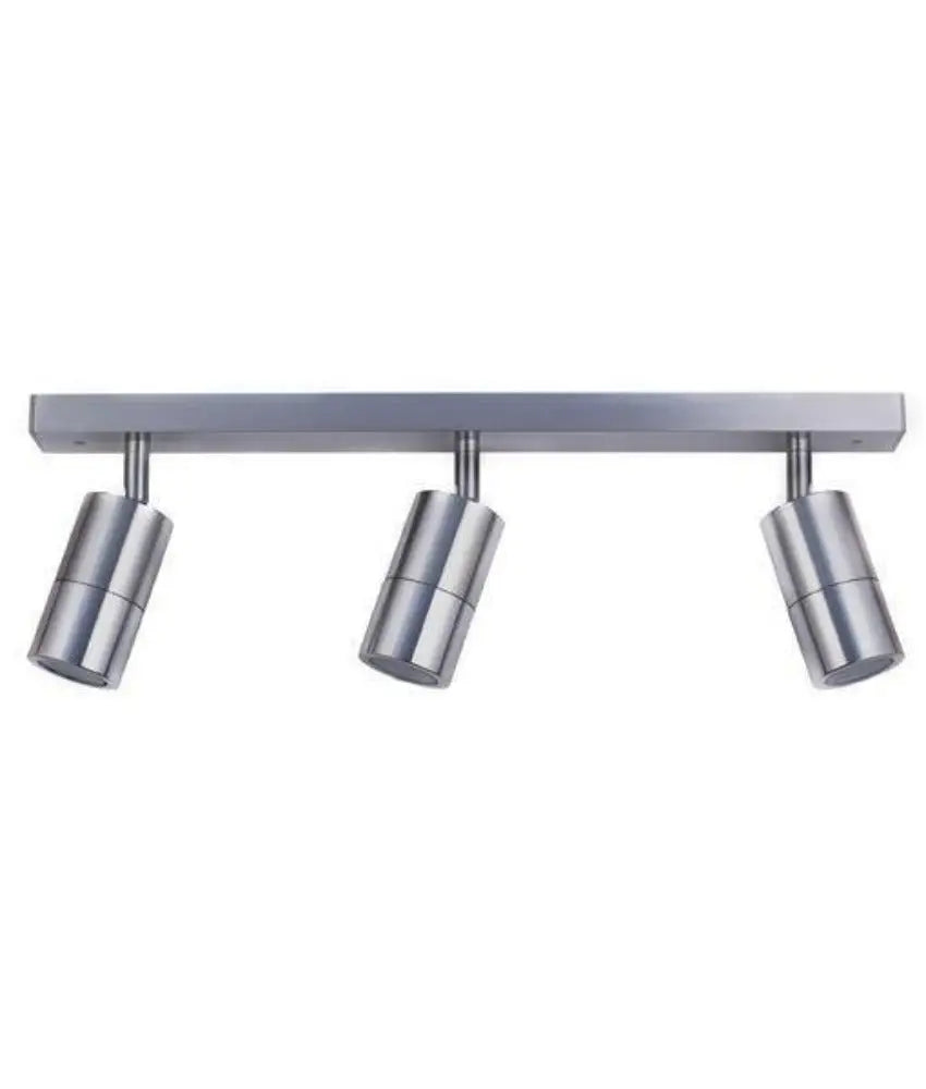 Pg3 3 Light Gu10 Adjustable Head Bar Spotlight - Cla - Titanium Silver
