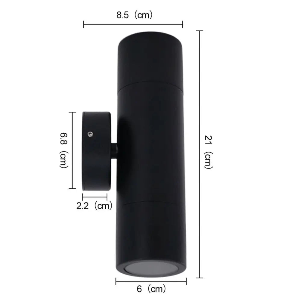 Green Earth Lighting Australia Pillar lights TIVIAH 12W Tri-Colour Selectable Up/Down LED Exterior Pillar Light