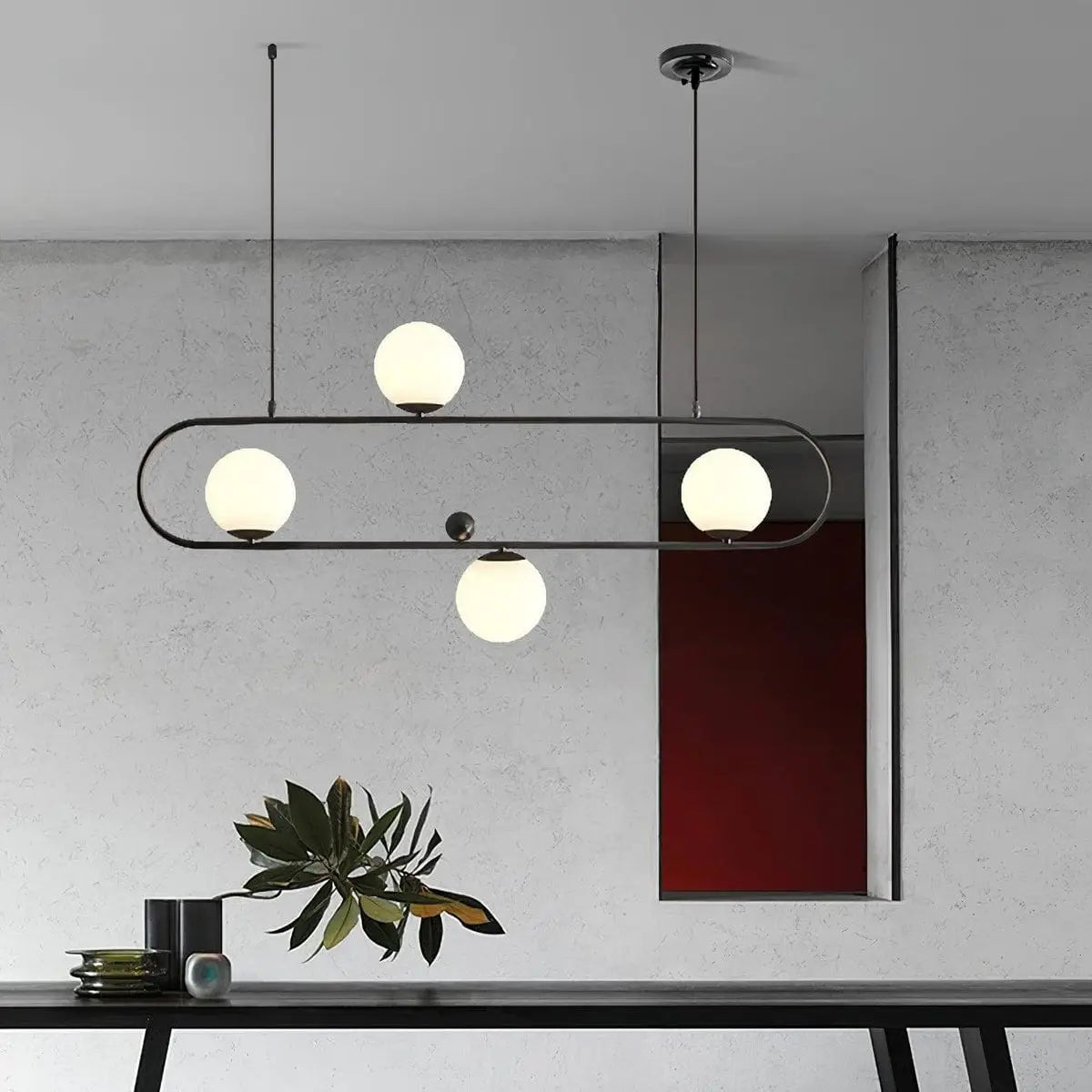 Toulouse Matt Black Pendant Light Green Earth Lighting