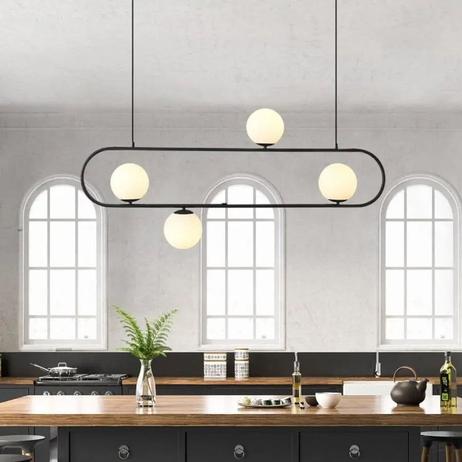 Toulouse Matt Black Pendant Light Green Earth Lighting
