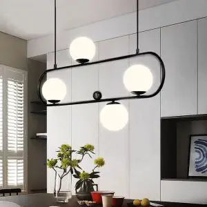 Toulouse Matt Black Pendant Light Green Earth Lighting