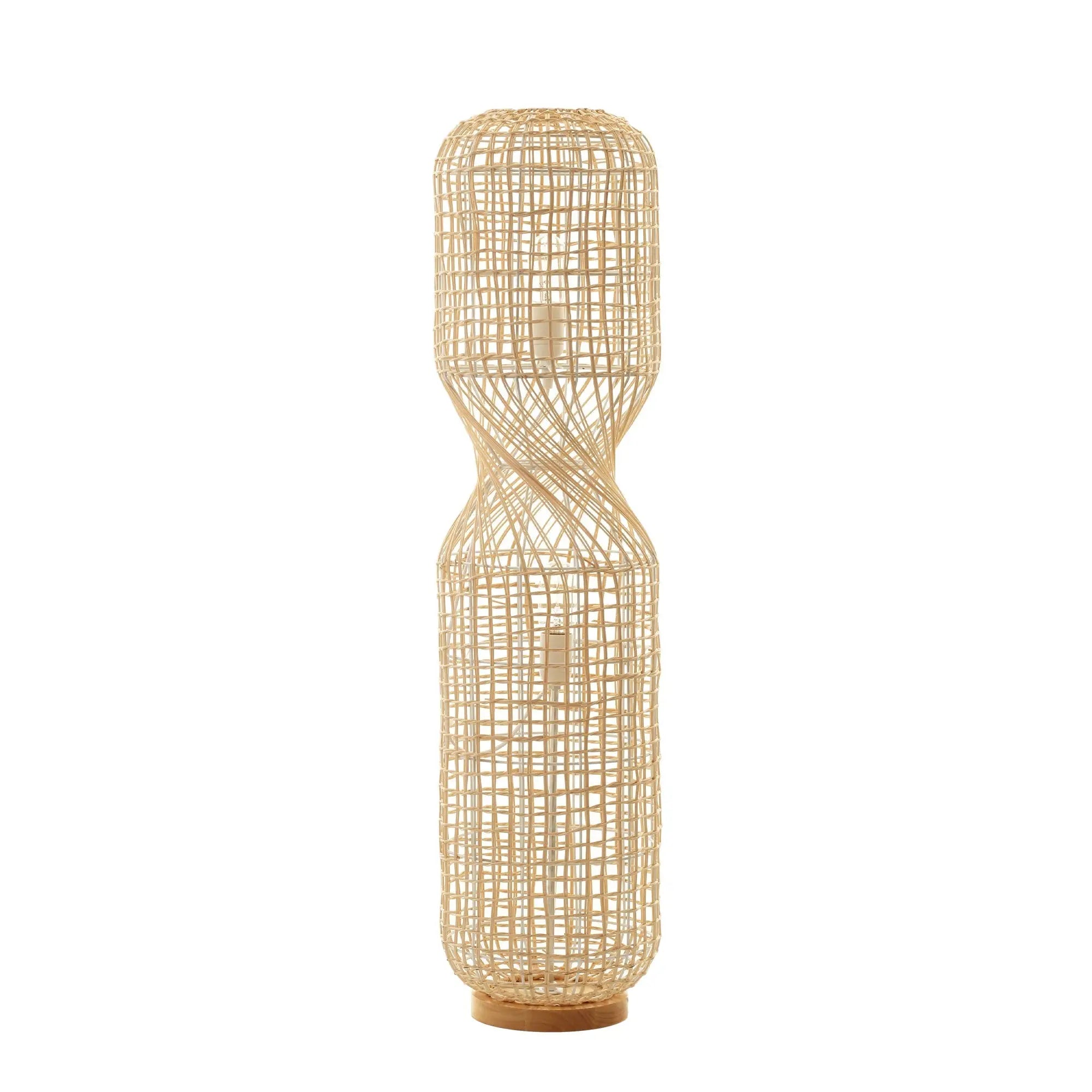Twirla Rattan Floor Lamp - Large Lexi Lighting
