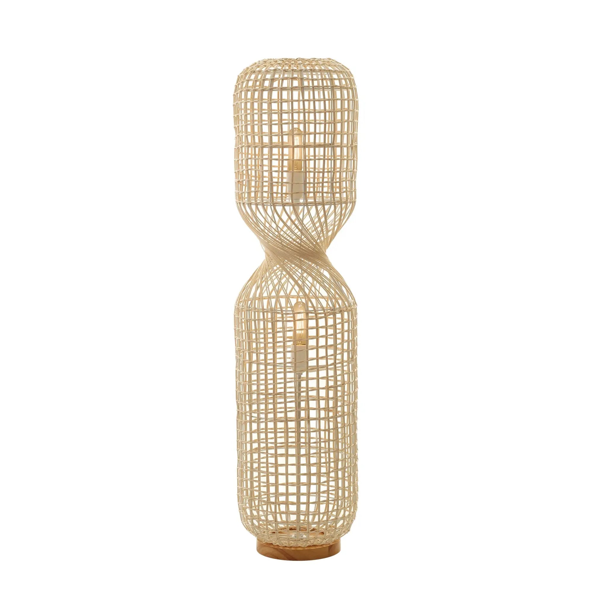 Twirla Rattan Floor Lamp - Large Lexi Lighting