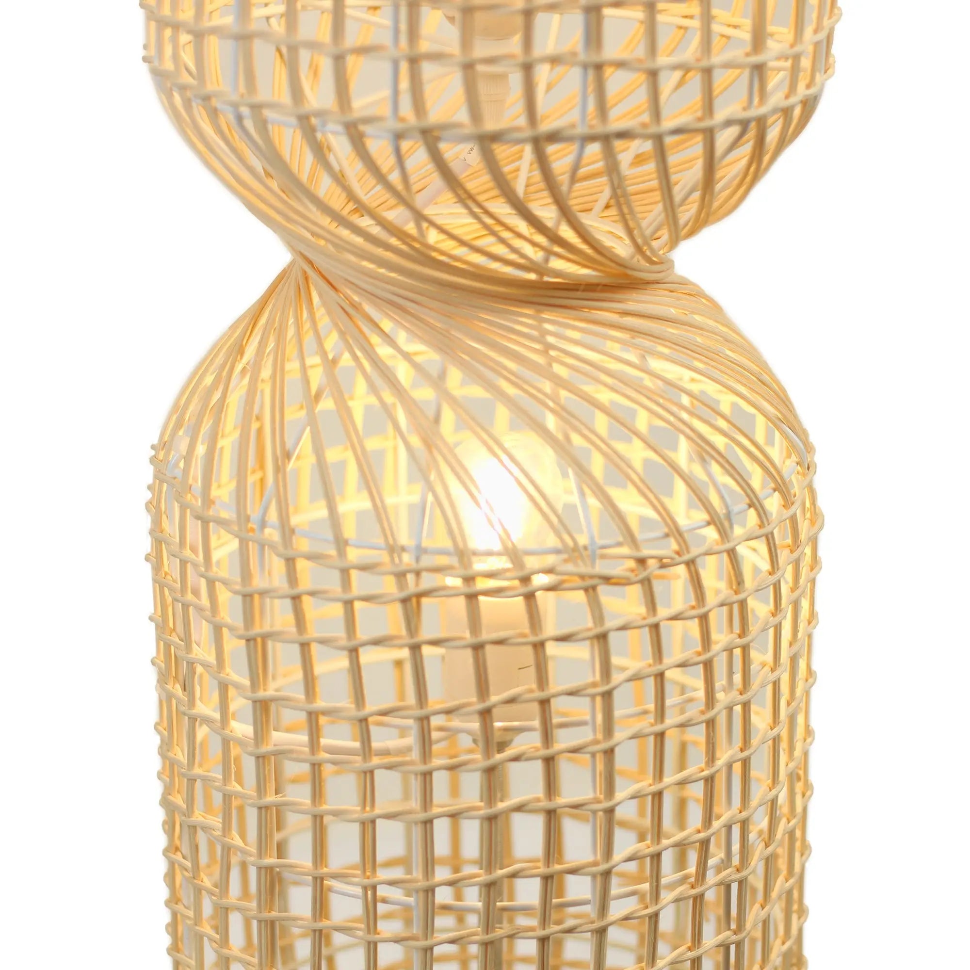 Twirla Rattan Floor Lamp - Small Lexi Lighting