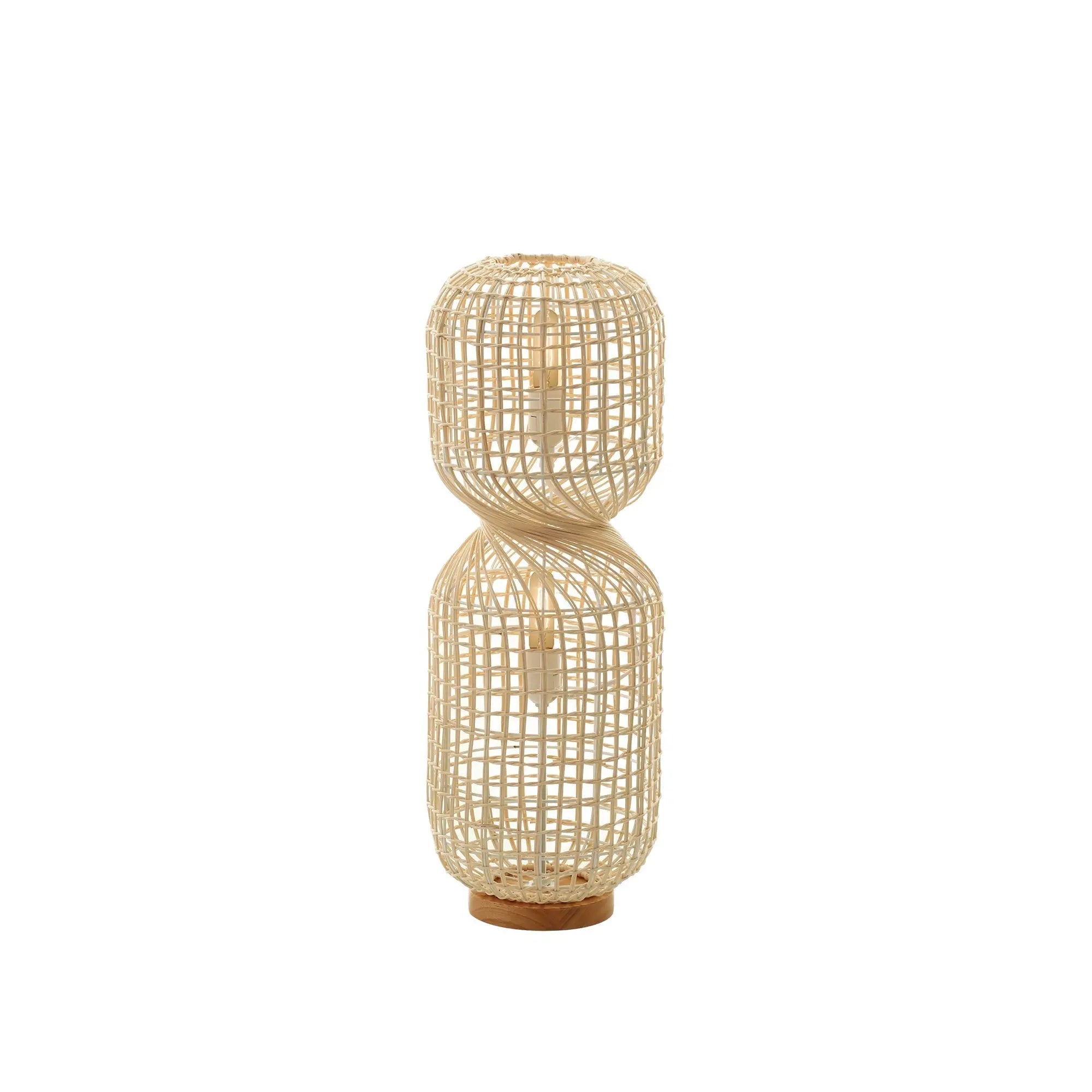 Twirla Rattan Floor Lamp - Small Lexi Lighting