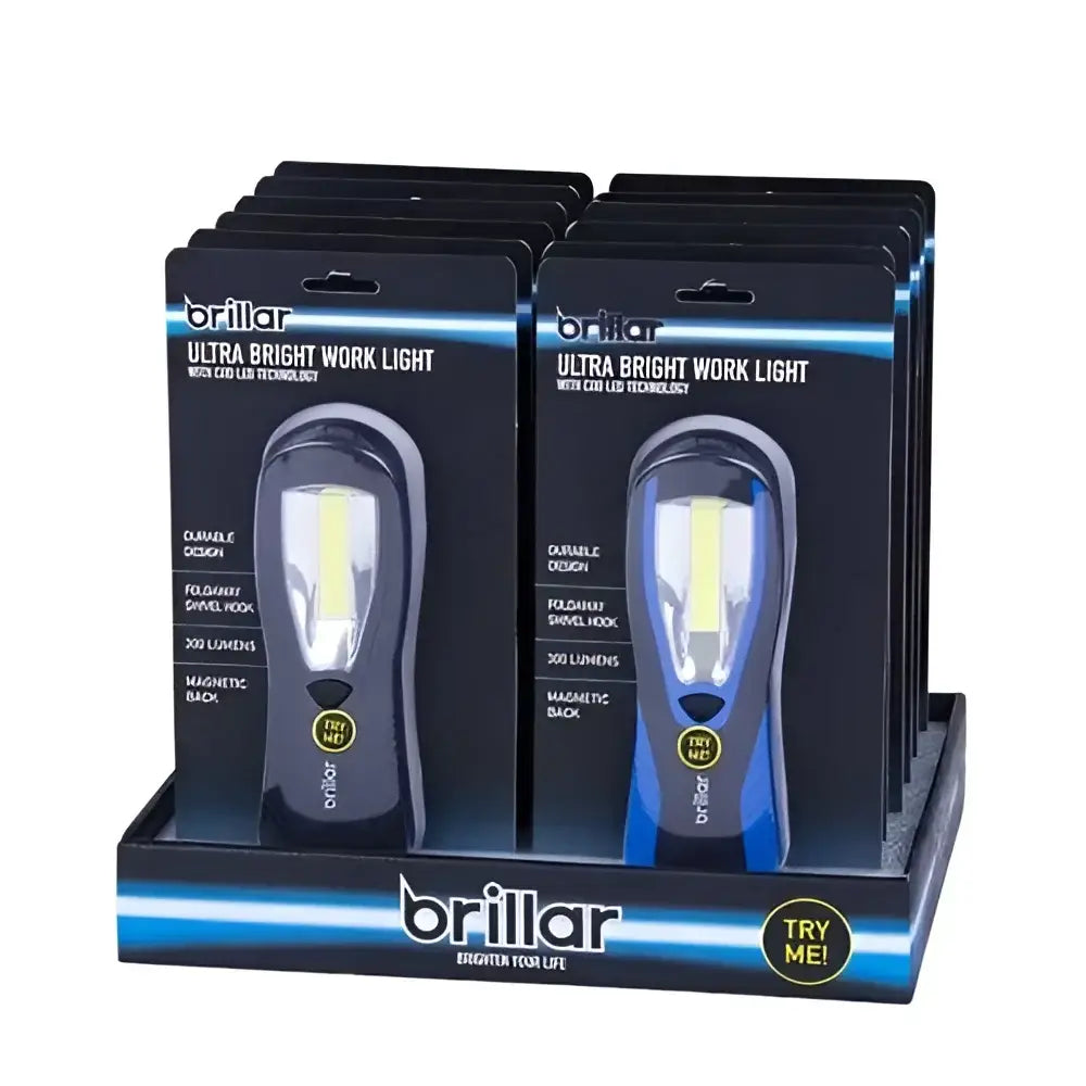 Brillar Work light Ultra Bright Work Light with COB LED Technology - Black BR0039