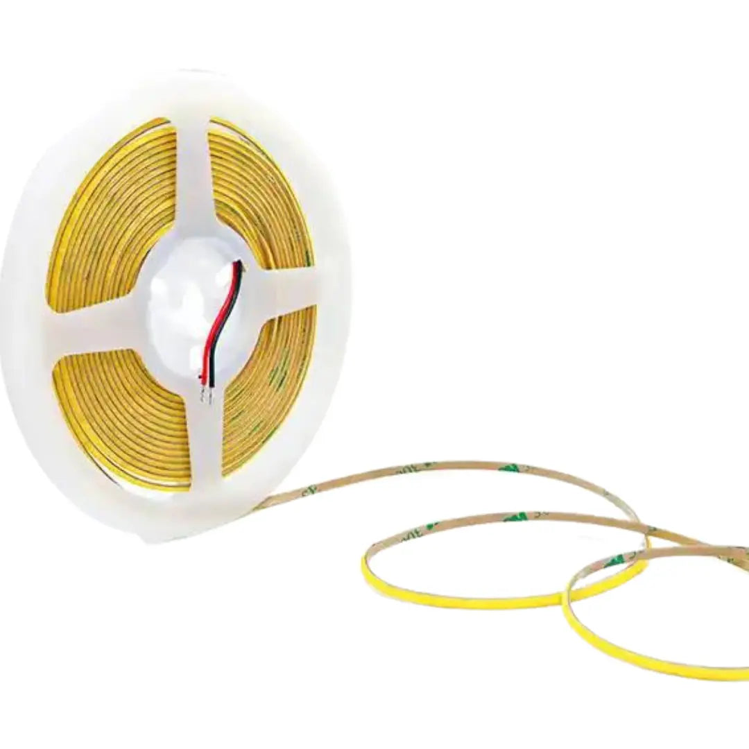 5mm Cob Led Strip Light 3000k Warm White | Dotless - Uncut 5 Meter Length
