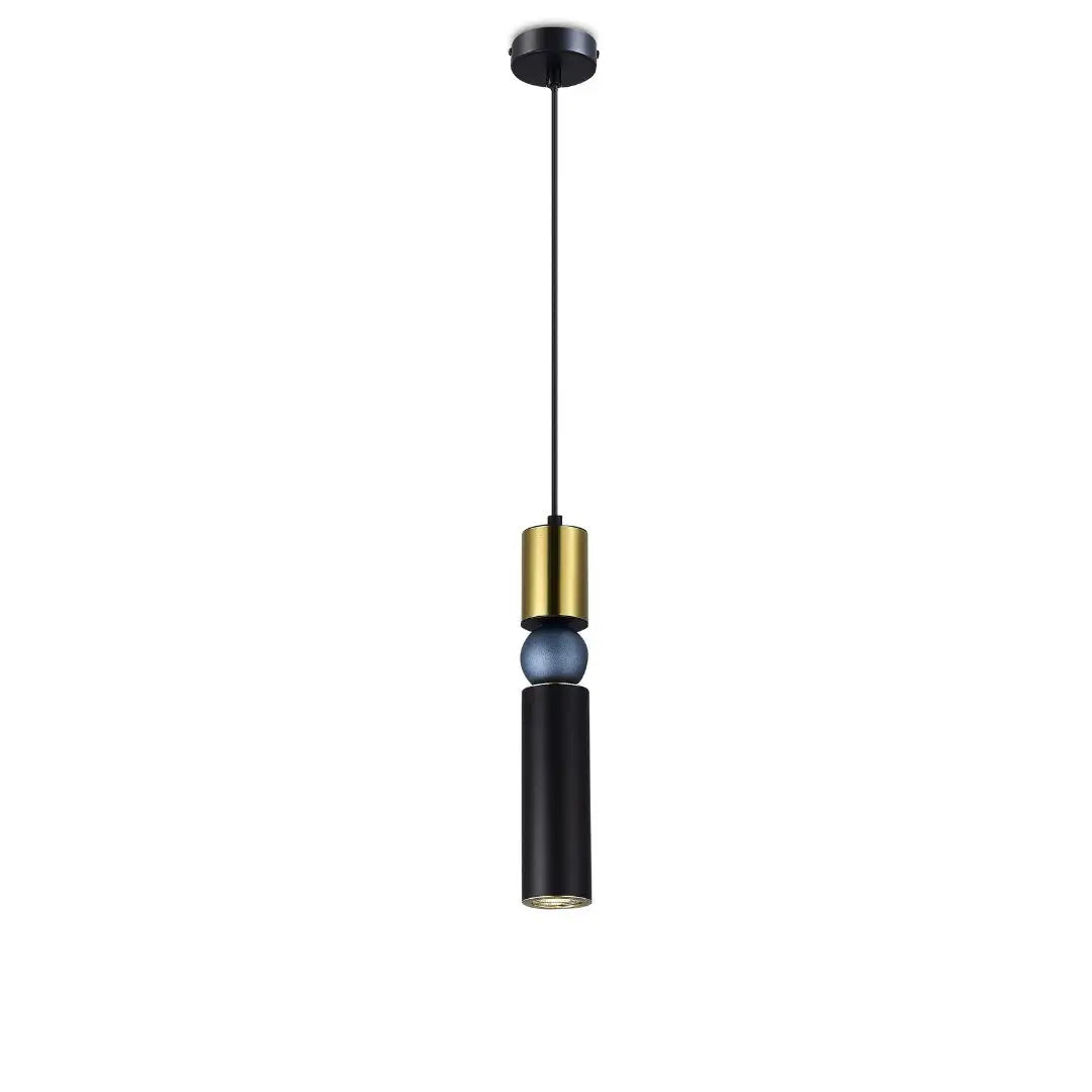 Venice 6W Tri-Colour Matt Black Single Pendant Light