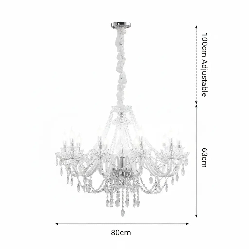Green earth Versailles 10-Light Crystal Chandelier