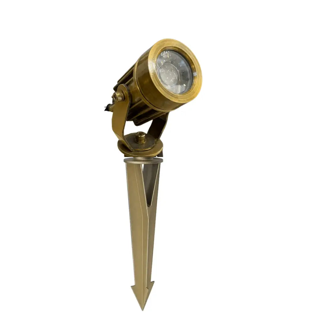 Green Earth Lighting Australia Garden Spike Scenic Antique Brass 4000K LED Garden Spike SCENICAB4K