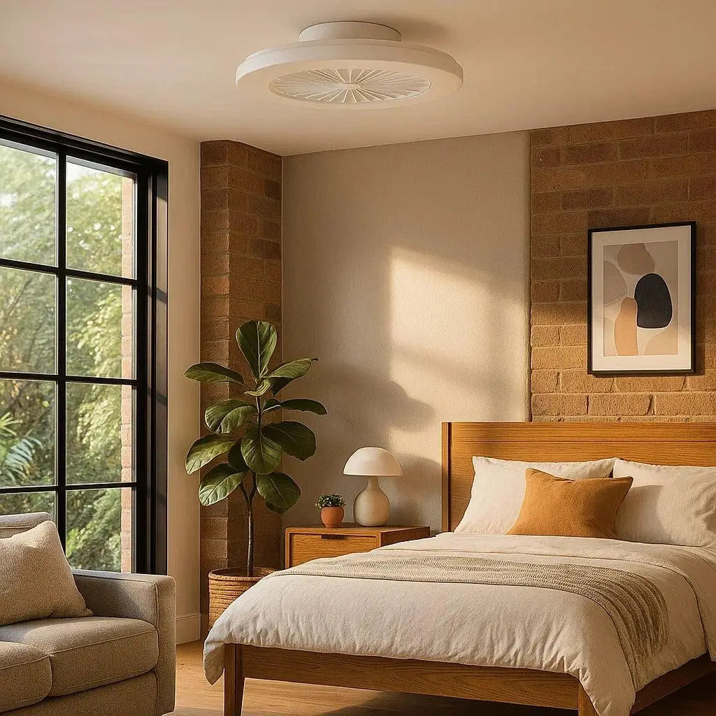 Viftu1 19 Inch Low Profile Dc Ceiling Fan with Led