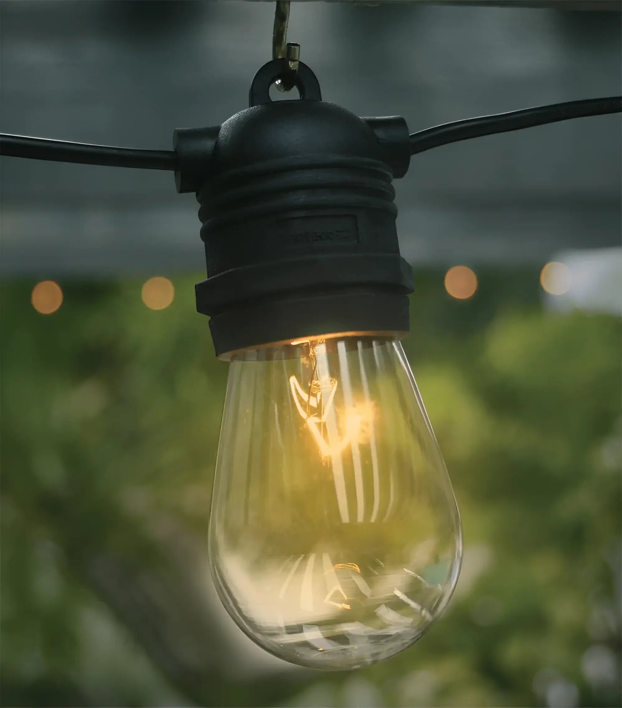 LiquidLEDs Lighting Festoon String Vintage Festoon Globe 11W Incandescent S14 Edison Light Bulb E27