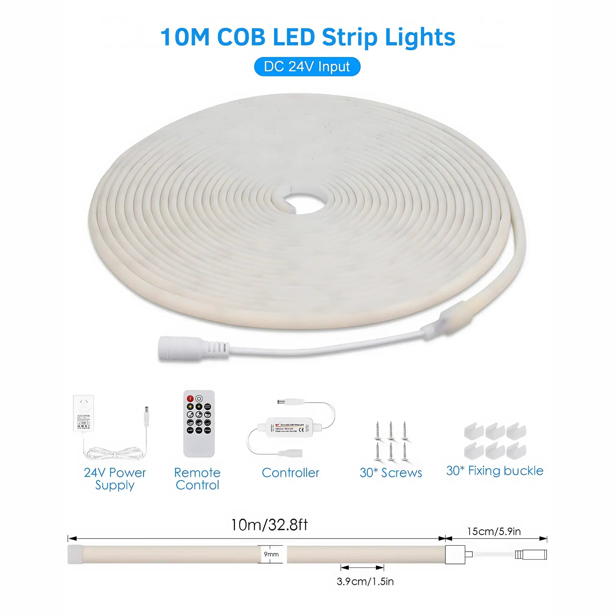 Waterproof Ip67 Led Strip Light Kit 6000k Dimmable