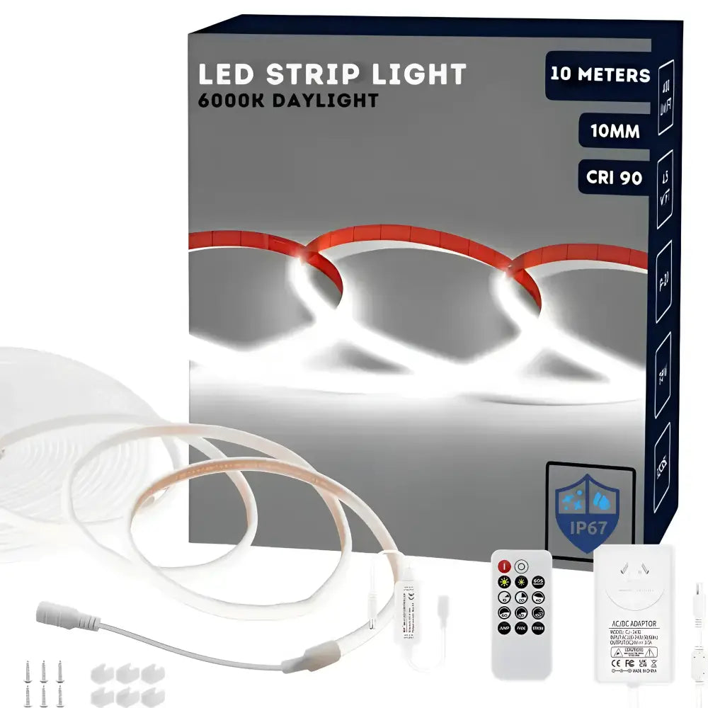 LumaFlex Linea AquaDim 6000K IP67 waterproof LED strip light kit, 10m