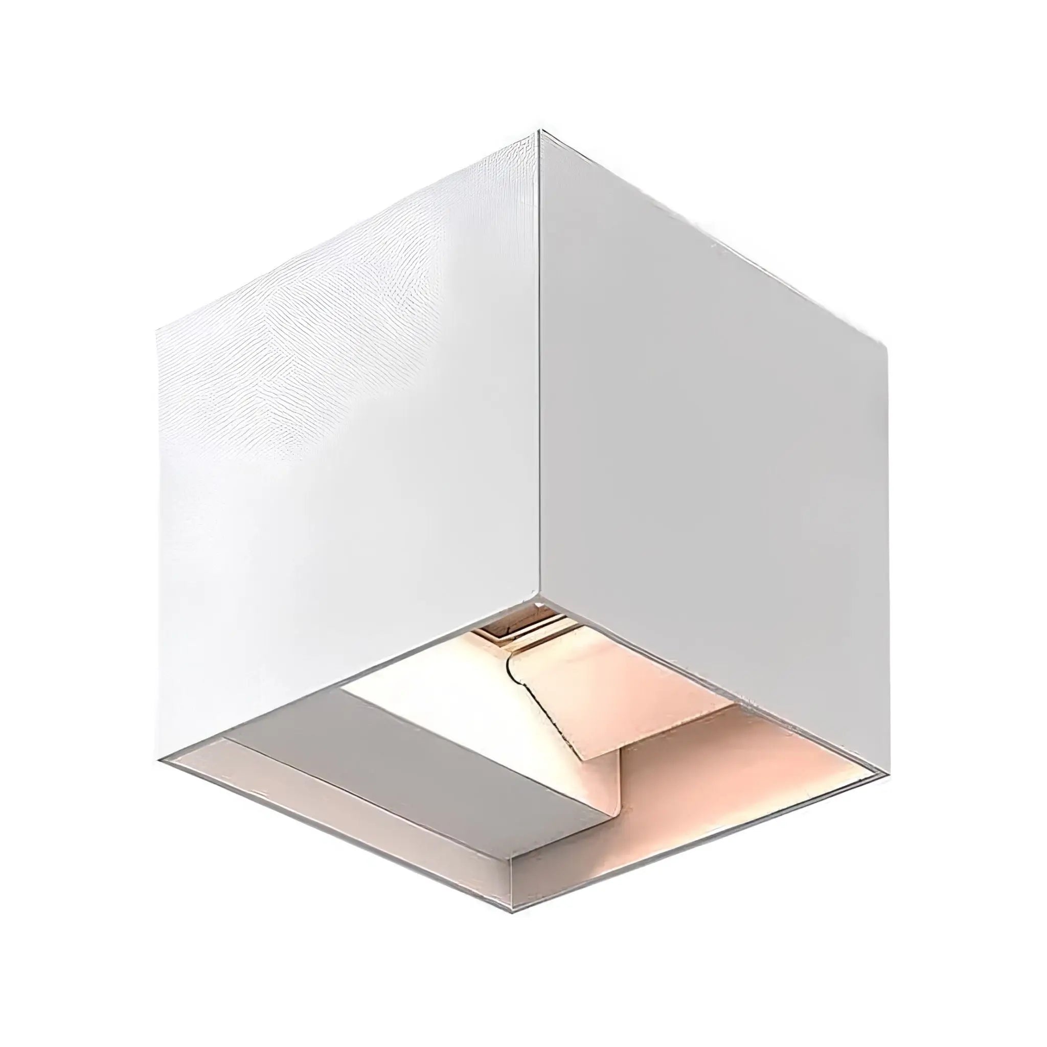 Cube Up/down Led Wall Light Ip65 Weatherproof Rating - White / 3000k Warm White