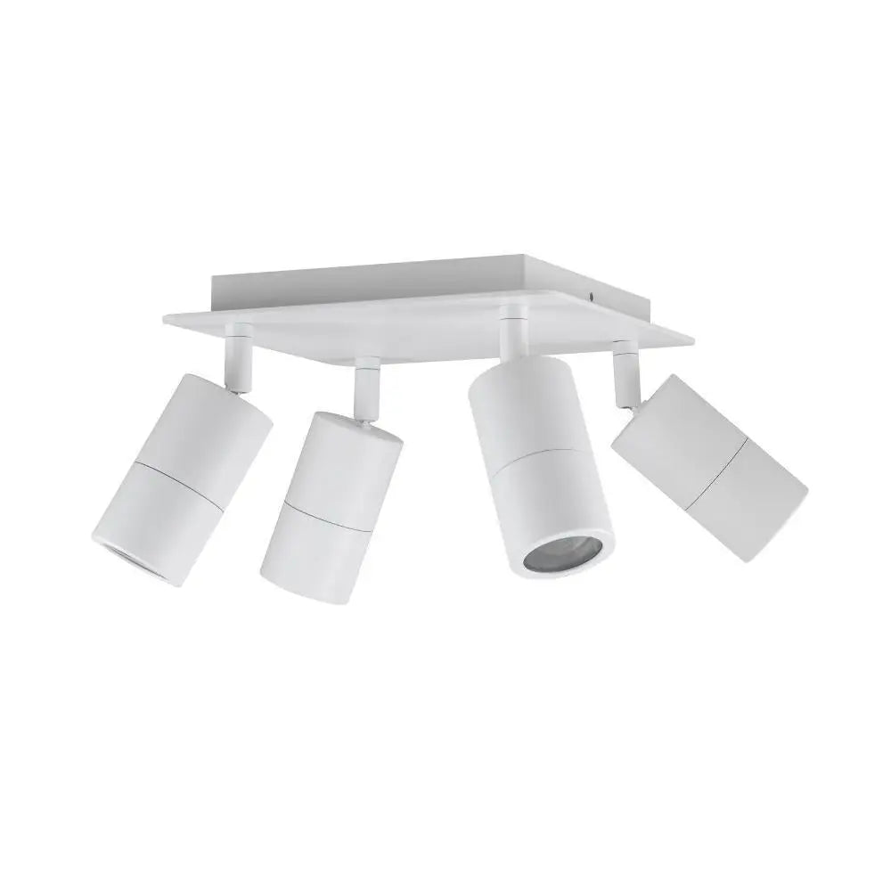 Cla Pg4sq - 4xgu10 4 Light Square Adjustable Spot - White