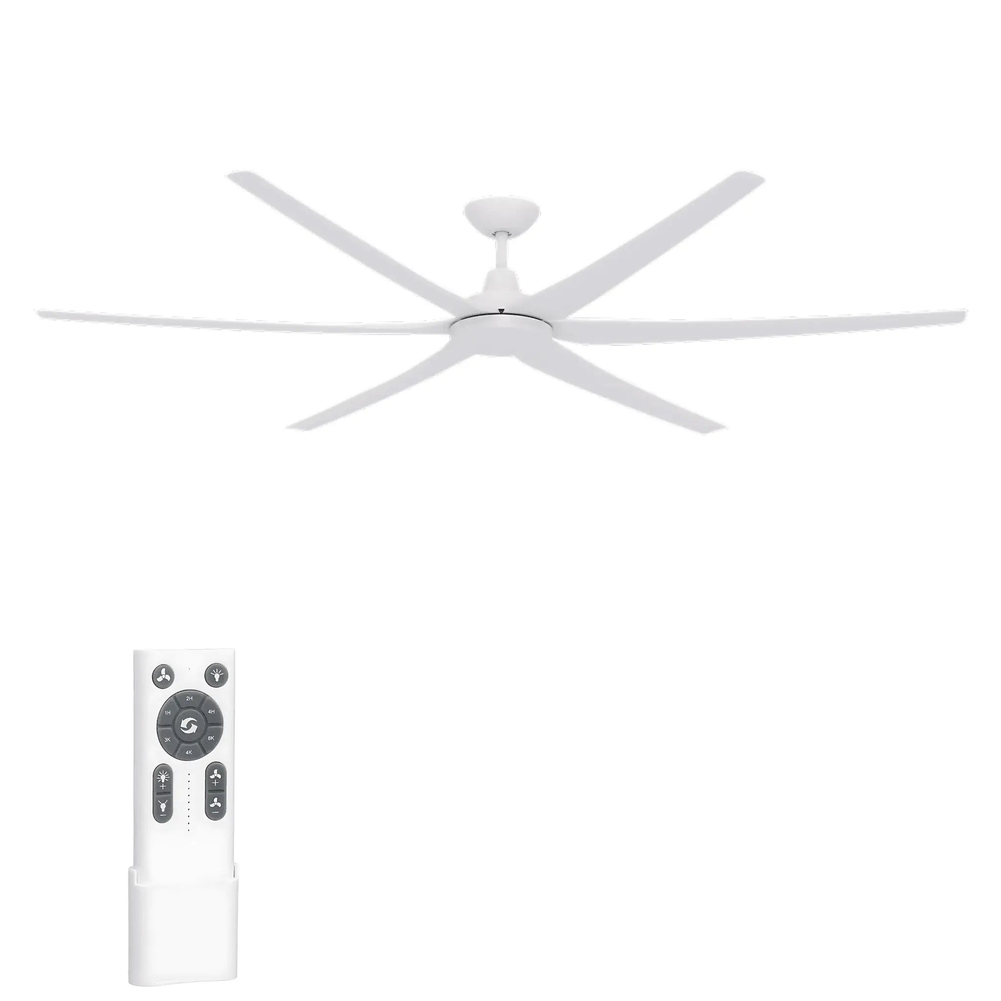 Domus Glide 80 Inch Dc Ceiling Fan with Remote - White