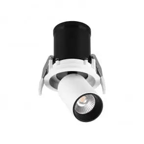 Focus 12w Retractable Tri-colour Dimmable Recessed Ceiling Light 90mm - White
