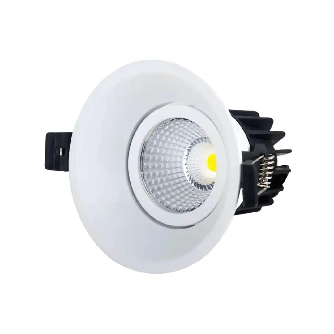 Optilux Tilt 13w Low Glare Deep Baffle Led Downlight - White