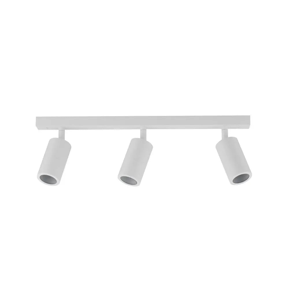 Pg3 3 Light Gu10 Adjustable Head Bar Spotlight - Cla - White