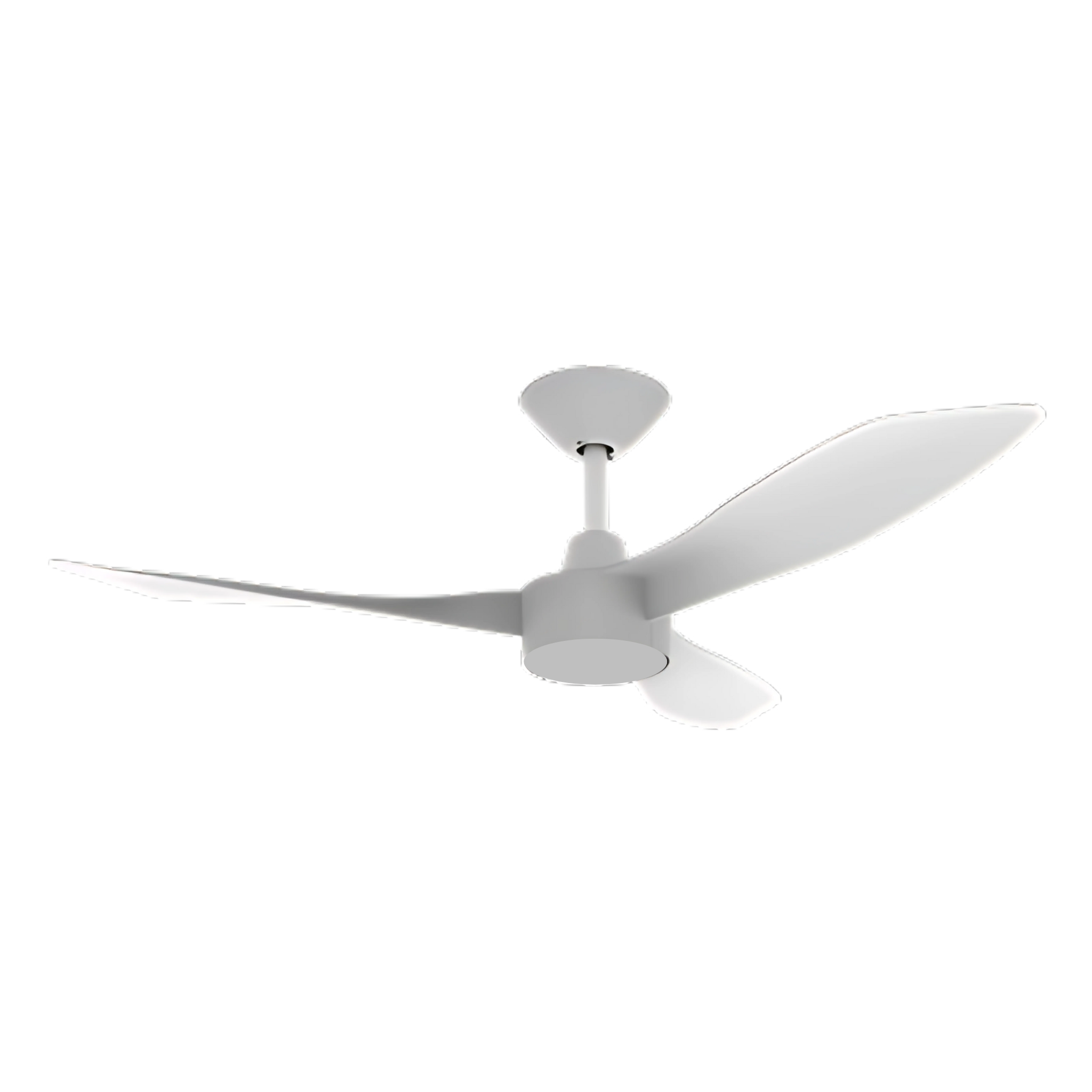 Queensland Fans Domus Blast 48" White DC Ceiling Fan - Full View