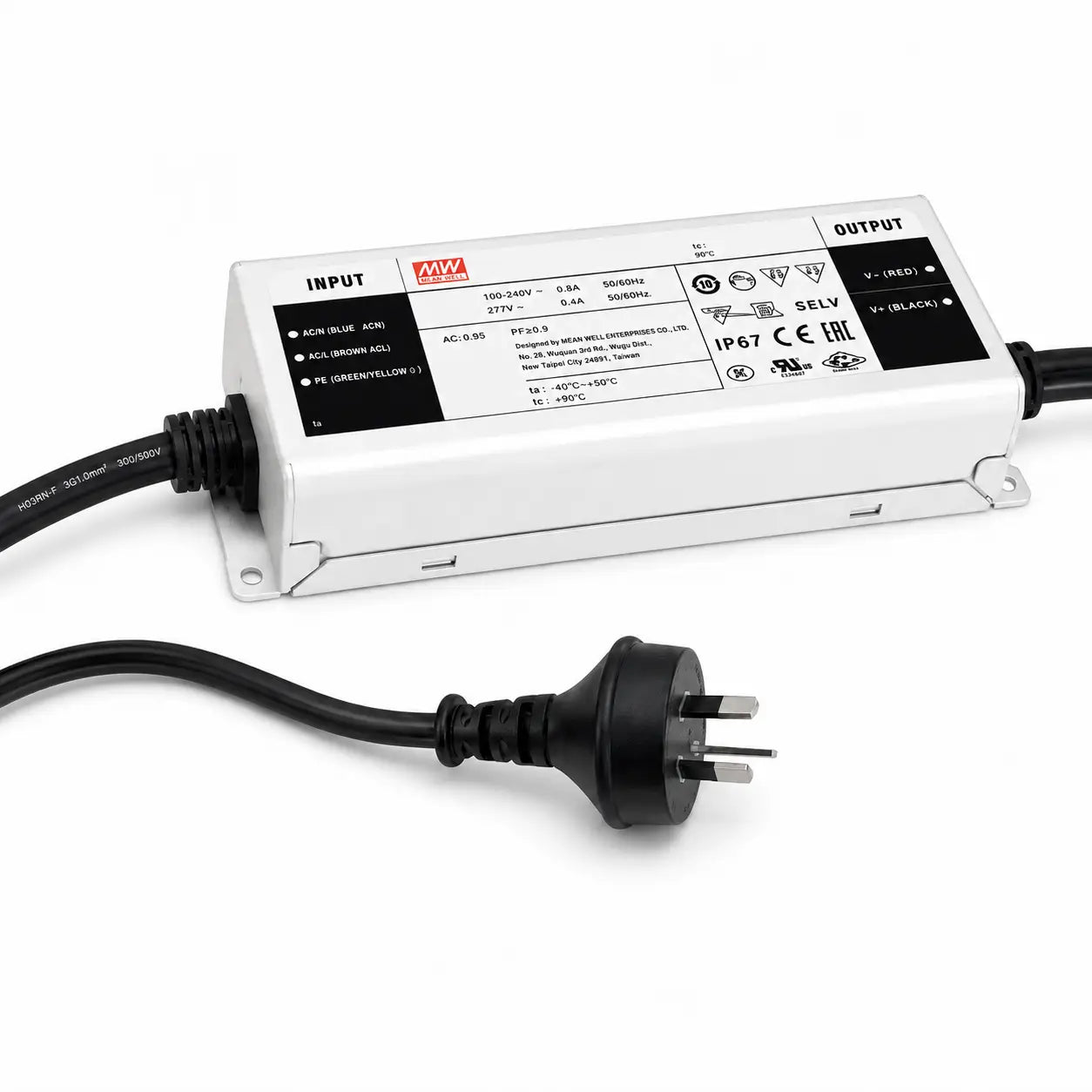 Meanwell 75W Constant Voltage LED Outdoor Power Supply – IP67 (Waterproof)