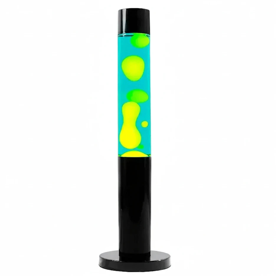 Yellow Blue Column Motion Lava Lamp Green Earth