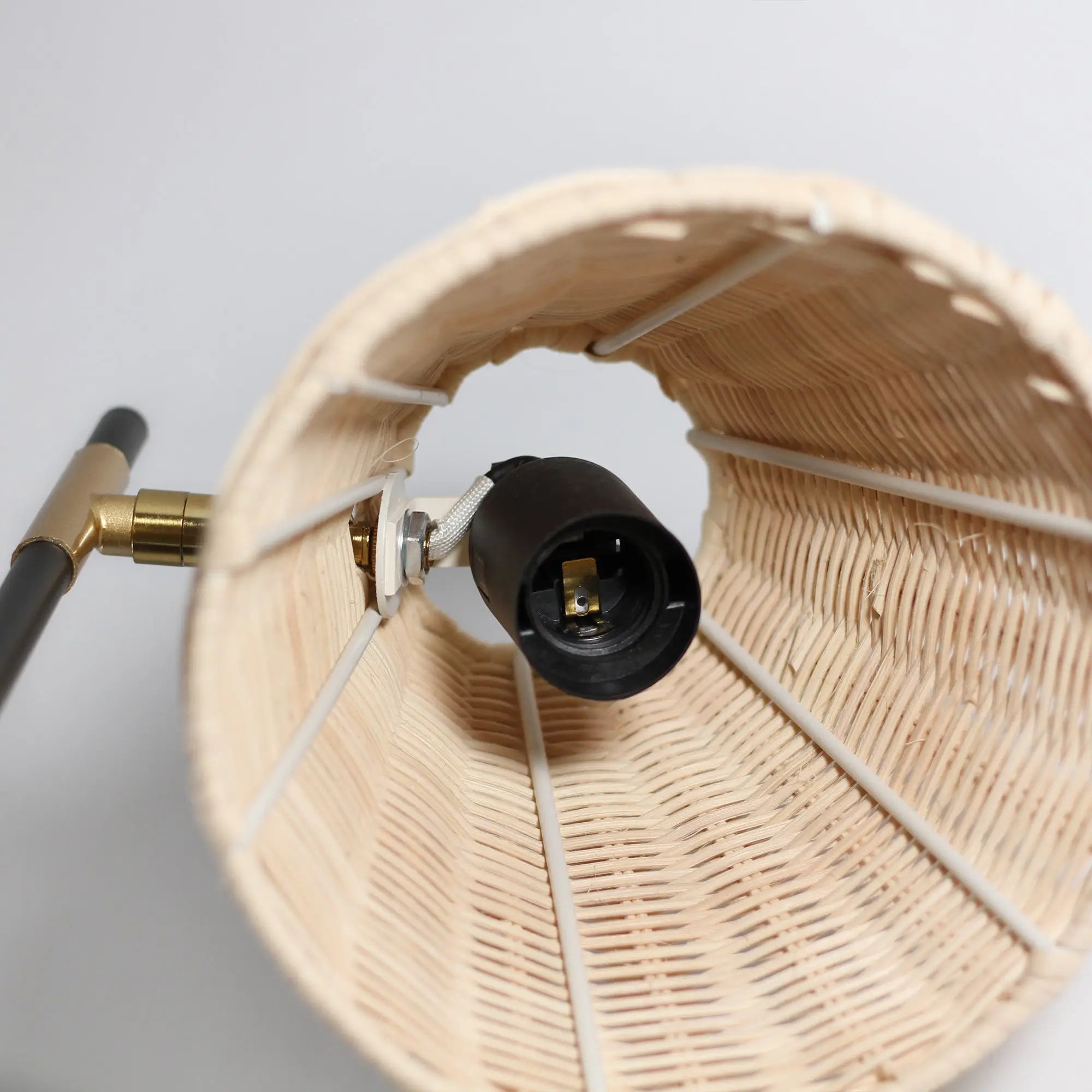 Yvette Rattan Floor Lamp Lexi Lighting